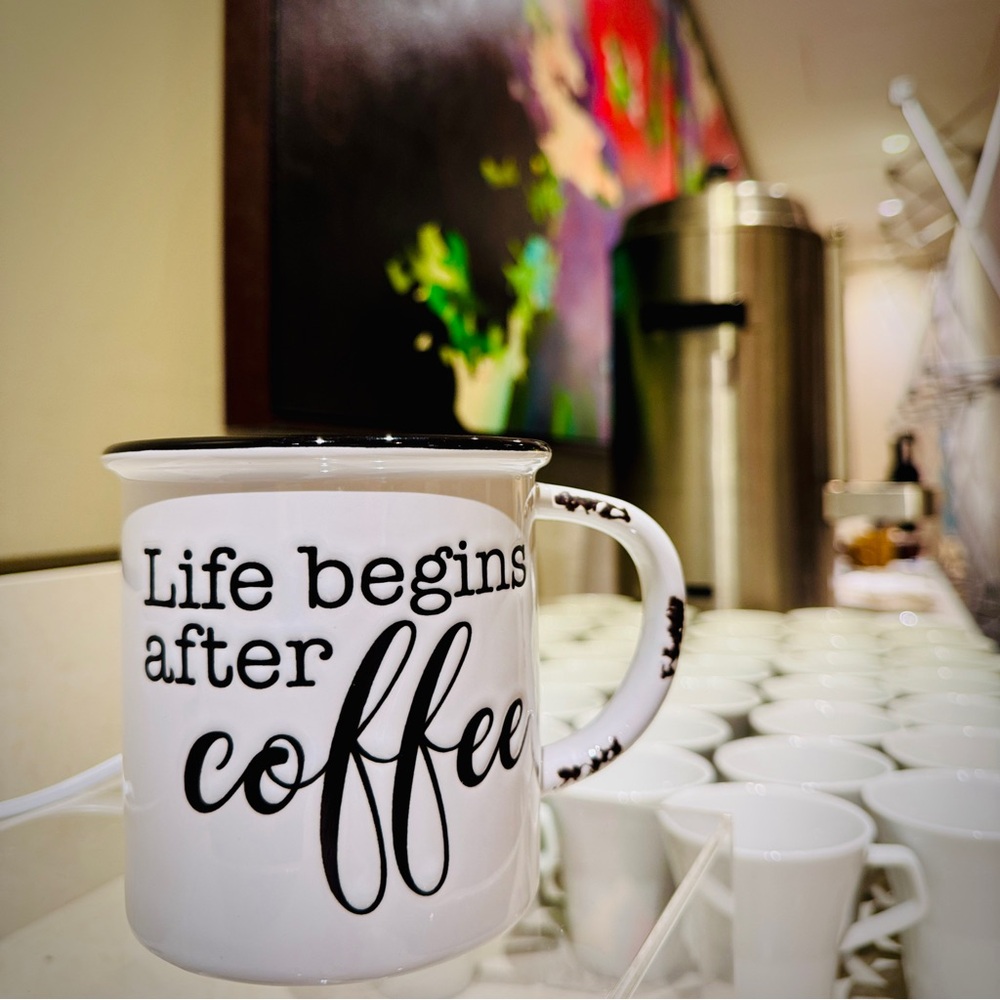 ☕️ Life Begins after Coffee Warmer ☕️